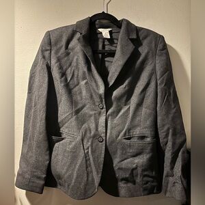 Grey Wool Blazer